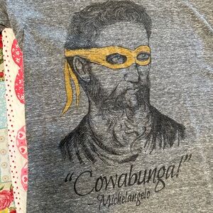 ModCloth funny Michelangelo “Cowabunga” tee